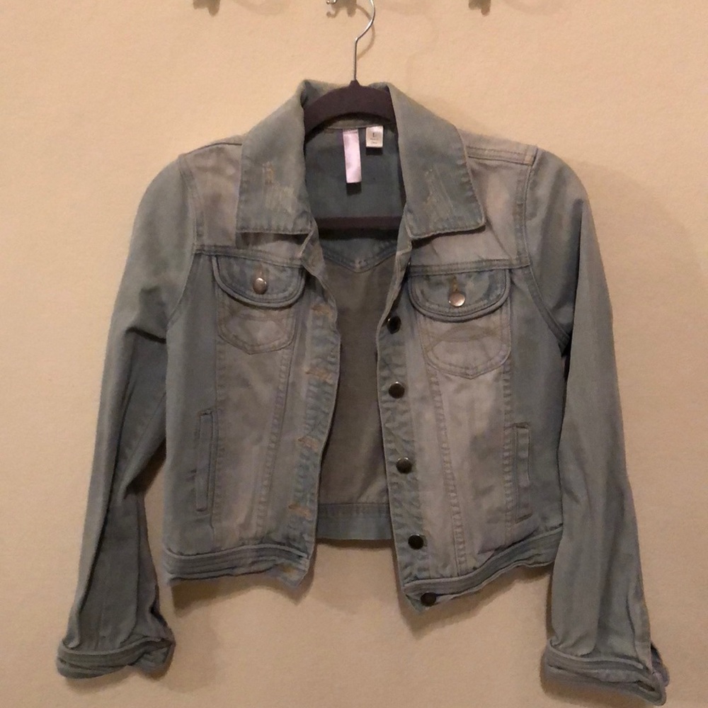 Denim jacket.